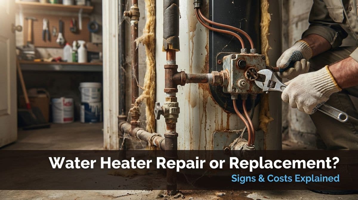 Featured post - Water Heater Repair or Replacement? Signs & Costs Explained